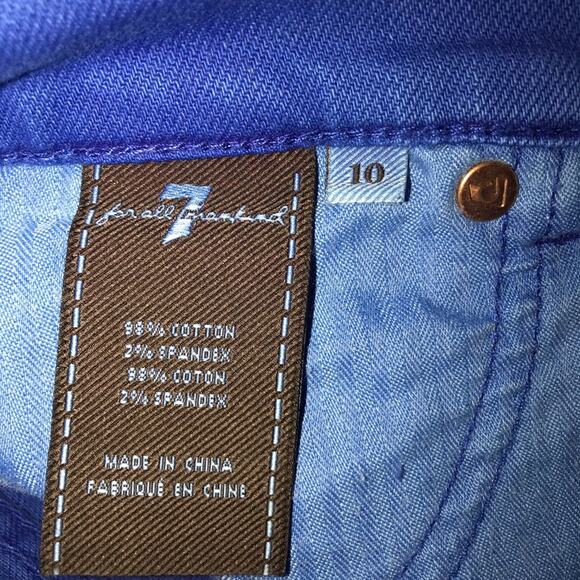 7 for all Mankind Girls Cutoff Denim Shorts 10 - Picture 4 of 4